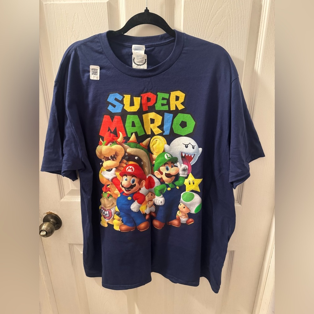 Nintendo Super Mario Characters T-Shirt - Navy